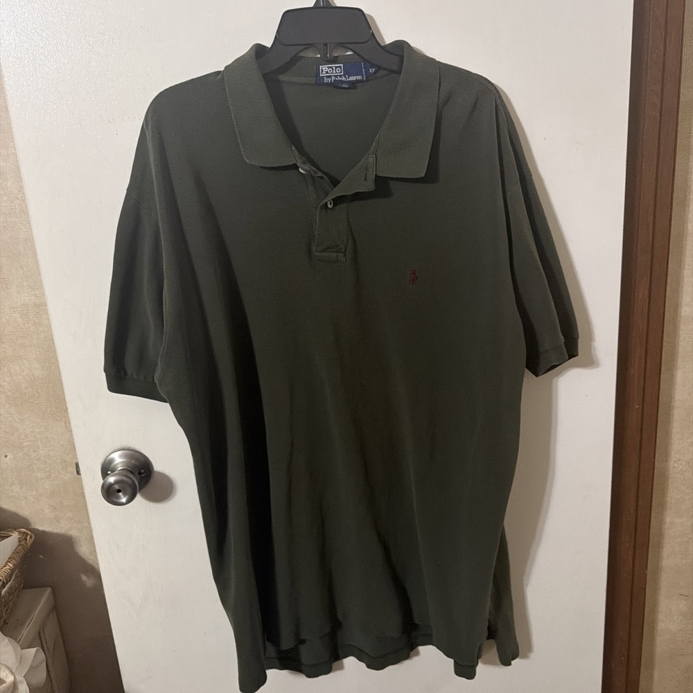 Polo by Ralph Lauren Men's Short-Sleeve Polo XXL Deep Forest Green 100% Cotton